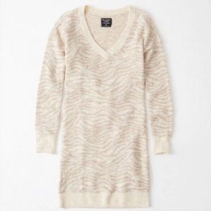 NWT Abercrombie & Fitch Animal Print Sweater Dress